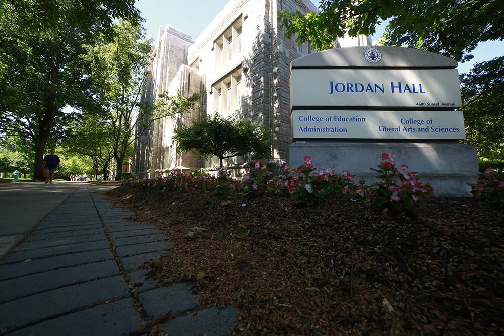 Butler University's Jordan Hall exterior June 6, 2014